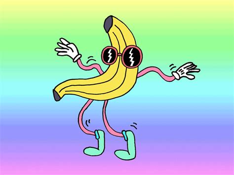 Banana GIF by Will Bryant - Find & Share on GIPHY