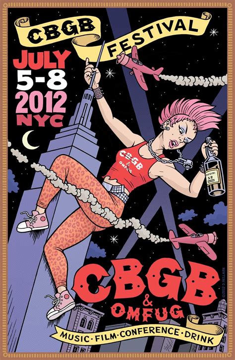 CBGB Festival 2012 Poster art: alternate version for the whiskey tasting. | Concert poster art ...