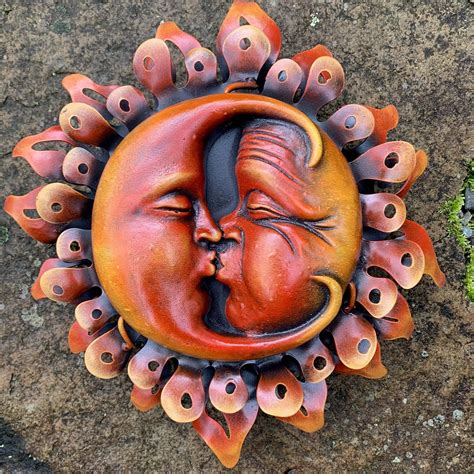 Celestial Metal Sculptures | Wall Suns, Moons and Eclipses | MexDecor – Page 2 Mexican Metal ...