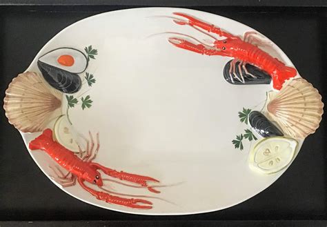 Vintage Handcrafted Ceramic Italian Lobster/Seafood Platter by Le Ceramiche | Handcrafted ...