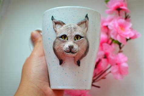 Personalized mug Personalized Cup Name Cup Bobcat lynx Personalized Cups, Personalised, Bobcat ...