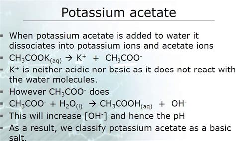 Potassium Acetate BP EP USP FCC Acetic Acid Potassium Salt Manufacturers and Suppliers - Price ...