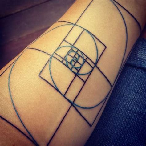 Fibonacci Spiral tattoo