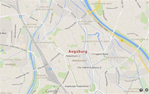 Map of Augsburg