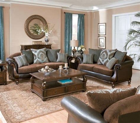 Grey living room walls brown couch leather sofas color schemes 7 | Living room decor brown couch ...