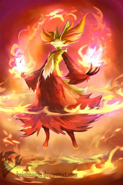 Delphox pokemon by toxictidus, psychic pokemon HD phone wallpaper | Pxfuel