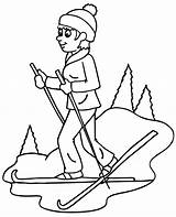 Skiing Coloring Pages  Home sketch template