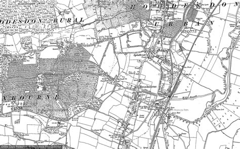 Historic Ordnance Survey Map of Broxbourne, 1896 - 1915