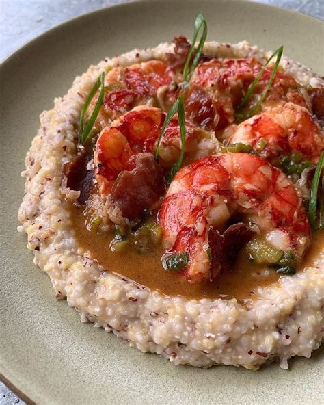 Regalis Foods on Instagram: “Shrimp & Grits using our Carabinero Ruby-Red Prawns, Sean Brock’s ...