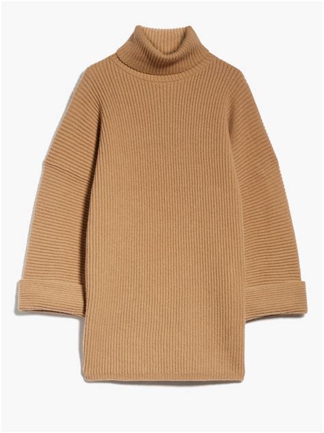 Loose, wool and cashmere pullover, camel | "DULA" Max Mara