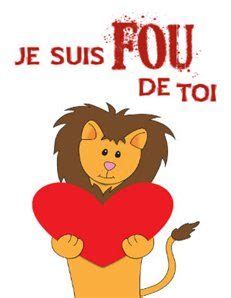 Je suis fou (folle) de toi! Carte de voeux pour la St-Valentin. | St valentin, Say i love you ...