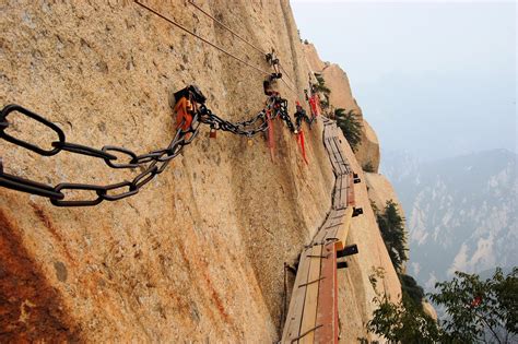 Cliff Side Plank Path of Mount Hua (Huashan)