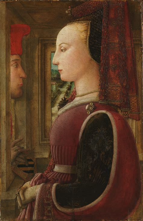 Portrait of a Woman with a Man at a Casement | Fra Filippo Lippi | 89. ...