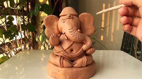 Super Easy Way Making Ganesha Sculpture with Clay | Step by Step | Diy ...