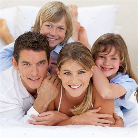 Happy family having fun together — Stock Photo © Wavebreakmedia #10825733