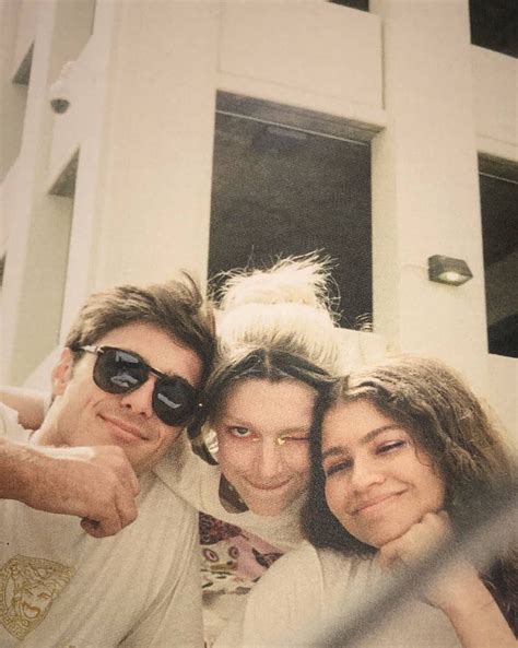 Jacob Elordi, Hunter Schafer & Zendaya behind the scenes of @euphoriaHBO!