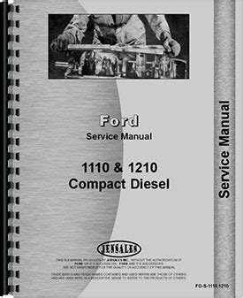 Ford 1210 Tractor Service Manual