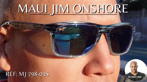 MAUI JIM ONSHORE SUNGLASSES| Polarized lightweight REF: MJ B798-03S - YouTube