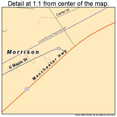 Morrison Tennessee Street Map 4750220