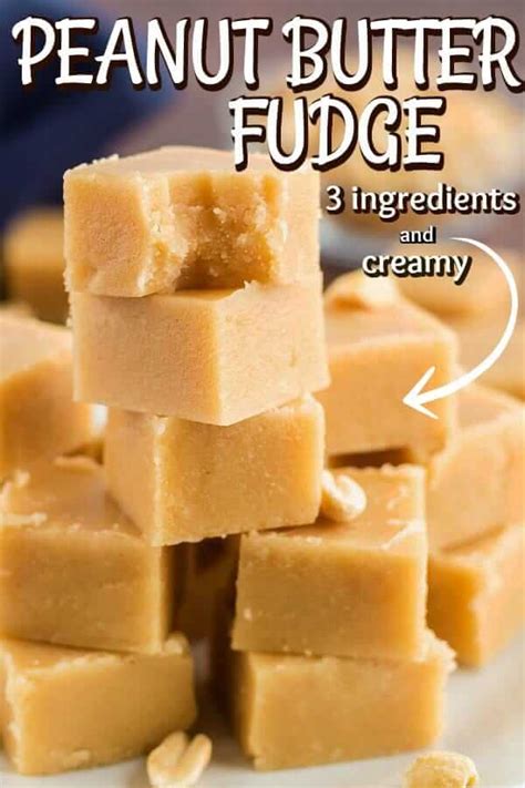 3 Ingredient Peanut Butter Fudge Recipe is the best of all worlds. It's Old Fashioned Peanut ...