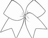 Cheer Bow Outline Drawing Sketch Coloring Page sketch template