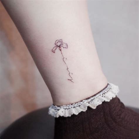 Simple Tattoo | Iris tattoo, Discreet tattoos, Iris flower tattoo