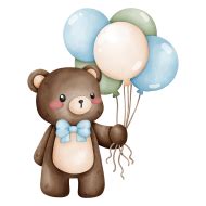 Teddy bear and balloons transparent Background,Teddy bear png, (48 ...