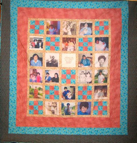 Great way to preserve family history | Memory quilt, Photo quilts, Stitching crafts
