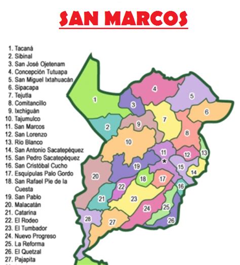 San Marcos: Mapa de San Marcos