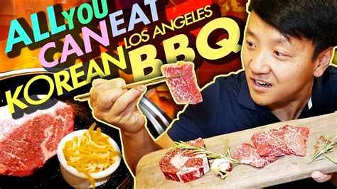 DRY AGED STEAK! All You Can Eat KOREAN BBQ Tour of Greater Los Angeles Part 1 - YouTube