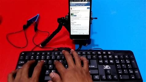 Cara menggunakan keyboard agar terhubung ke handphone - YouTube