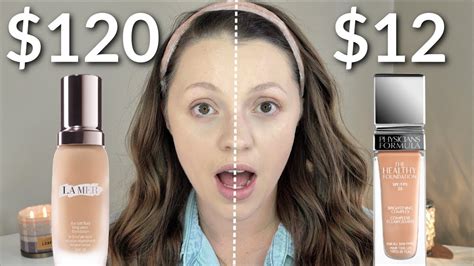 $120 vs $12 | La Mer Foundation vs. A Drugstore Dupe - YouTube