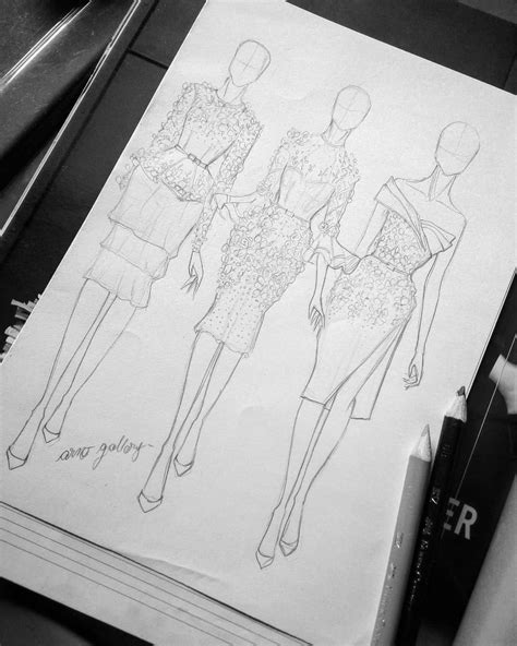 Draw and sketch. on Instagram: “Arno gallery Illustrations.@arno_gallery #design #de… | Dress ...