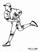 14 baseball Player coloring pages Free Sports Printables  Print Color sketch template