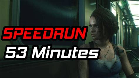 Speedrun Resident Evil 3 Remake in 53 Minutes - YouTube