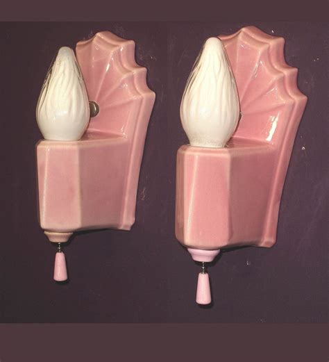 Vintage pink porcelain wall sconces – Artofit