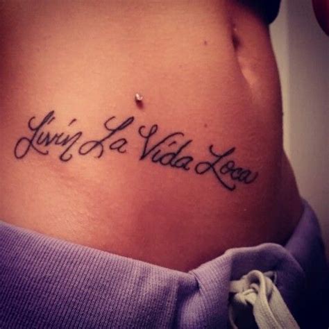 Livin' La Vida Loca #4thtattoo #hippiercings I Tattoo, Tattoo Quotes ...