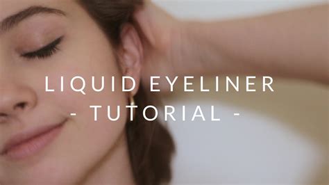 Liquid Eyeliner Tutorial - YouTube