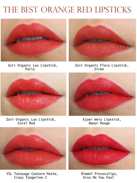 6 x the perfect orange red lipstick - Charlotta Eve | Red orange lipstick, Red lipsticks, Orange ...