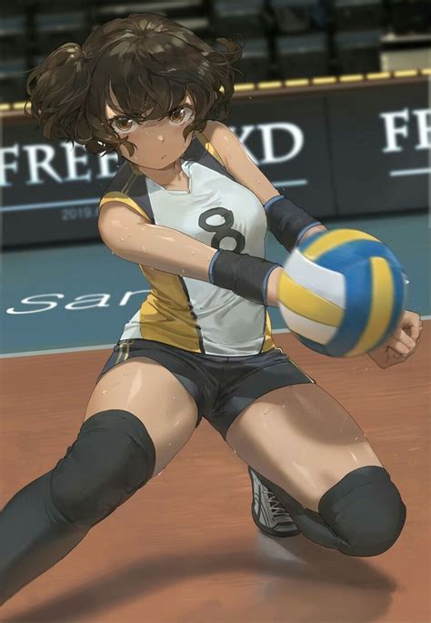 Anime volleyball girl, Anime volleyball, Volleyball girl anime