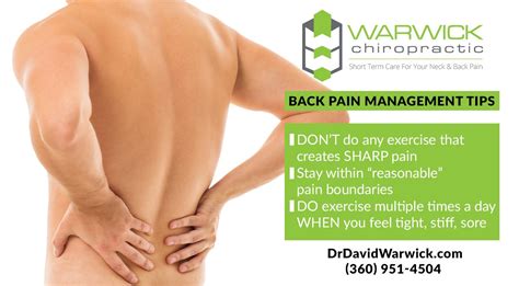 Back Pain Management Tips | Dr. David Warwick