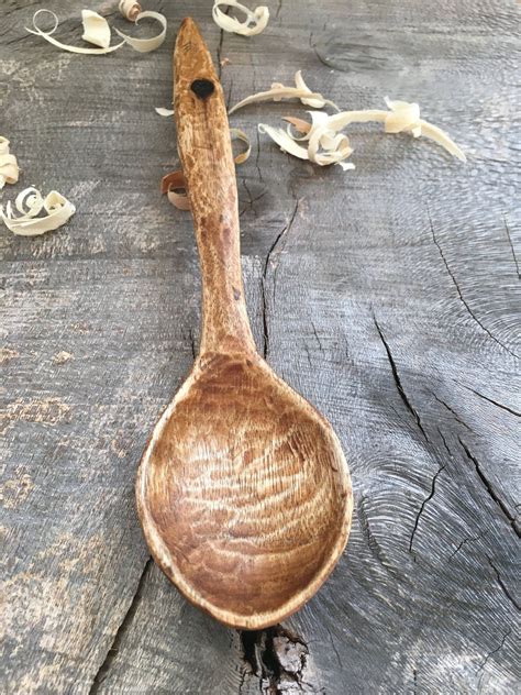 Hand carved wooden spoon by TheWoodTamer on Etsy Wooden Spoons, Dollar ...