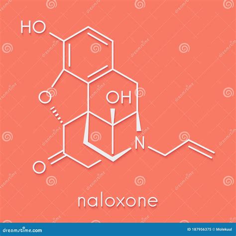 Naloxone Opioid Receptor Antagonist. Drug Used in Treatment of Opioid ...