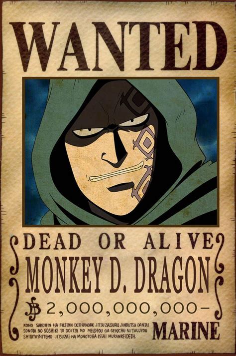 Monkey D. Dragon Bounty by AnimeGalaxyHD | Kartun, Gambar anime, Ilustrasi karakter