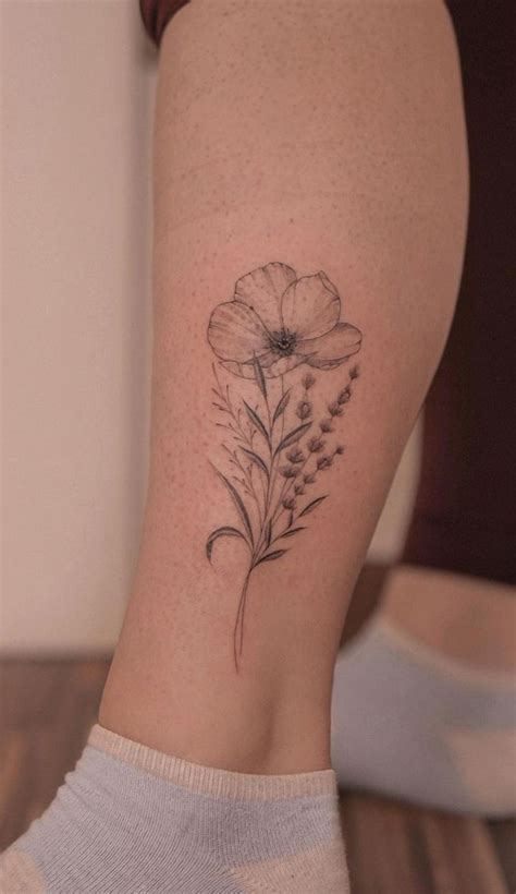 Update 68+ leg flower tattoo designs super hot - in.coedo.com.vn