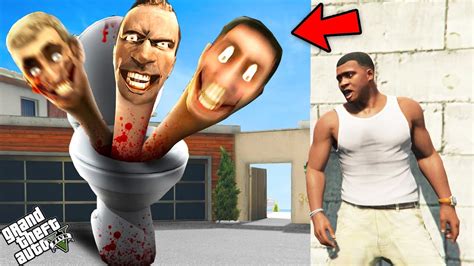 GTA 5 : This Skibidi Toilet Monster Destroy Los Santos With Franklin in ...