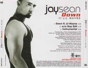 Jay Sean Ft. Lil Wayne - Down (2009, CD) | Discogs