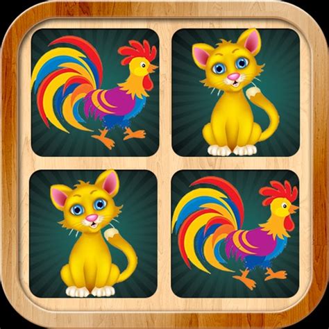 Animals matching game for kids with real sounds by bonbongame.com