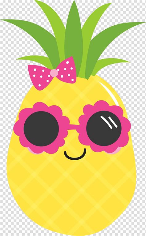 132 best ideas for coloring | Cartoon Pineapple With Sunglasses