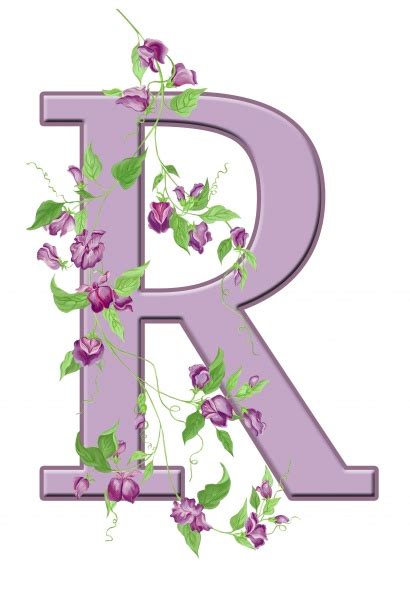 Letter R Floral Initial Free Stock Photo - Public Domain Pictures